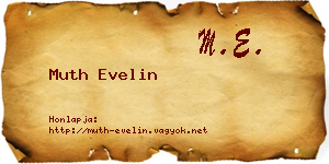 Muth Evelin névjegykártya