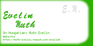 evelin muth business card